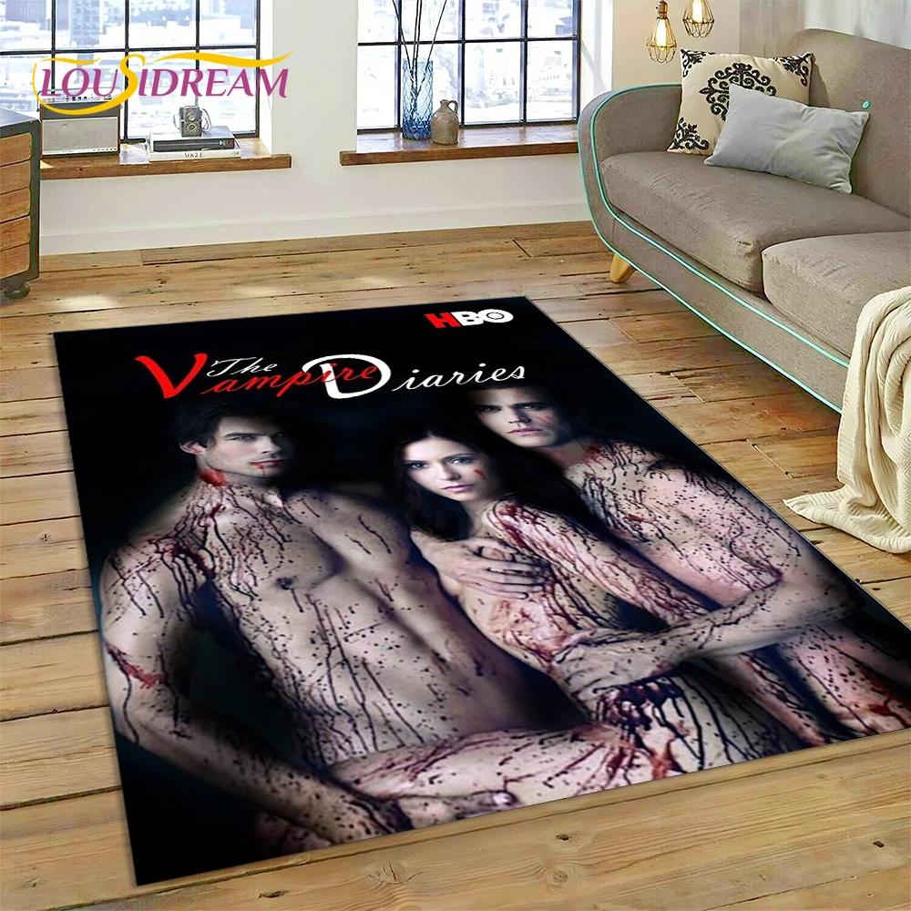 The Vampire Diaries Damon Salvatore Carpet Rug for Bedroom Living Room Home Sofa Decoration,Children Game Large Decor Floor Mat