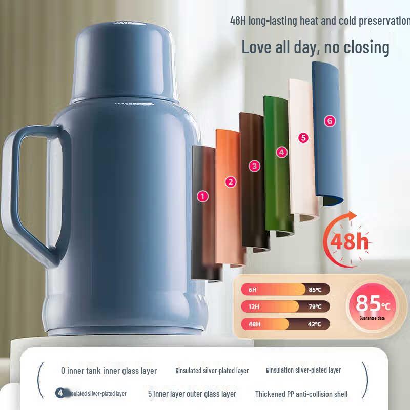 Tianxi 1.6L Glass Lined Thermos Flask