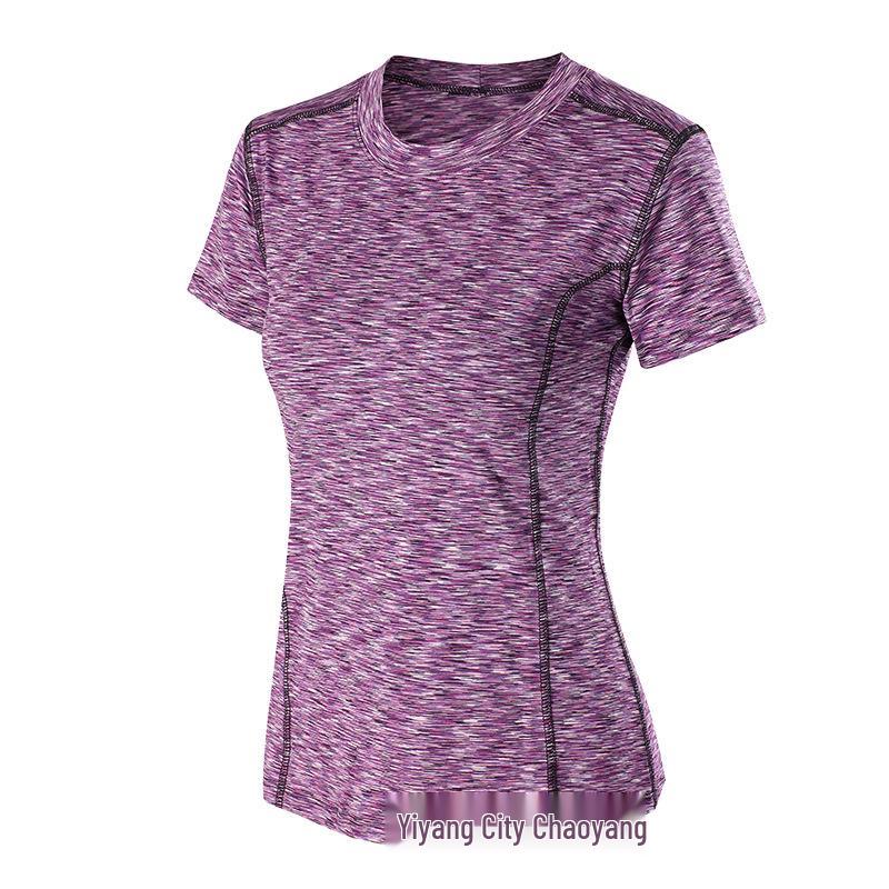 

Женская быстросохнущая футболка для йоги облегающего кроя в корейском стиле: Повседневная и профессиональная одежда для бега и фитнеса с коротким рукавом XXXL