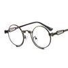 Classic Steampunk Unisex Sunglasses Latest Designer Round Glasses for Men and Women Vintage Brand Punk Shades