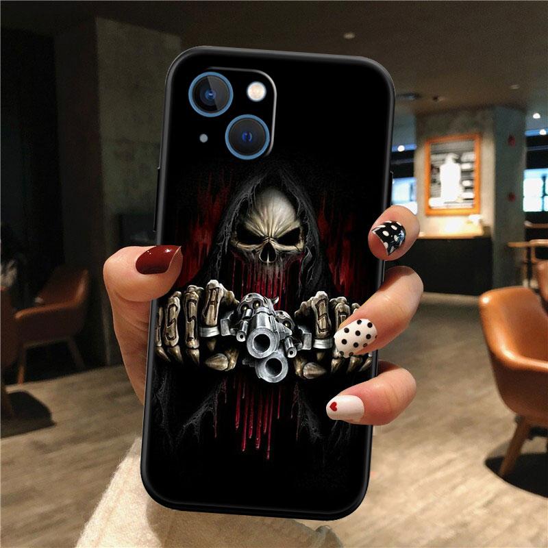 Grim Reaper Skull Shell Phone Case for Samsung Galaxy Note 10 20 S23 S24 S25 Ultra FE Plus Edge Lite A02S A35 A07 A17