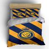 Al Nassr Fußballverein Bettwäsche-Set Bettwäsche Bettbezug-Set Bettbezug Kissenbezüge (1 * Bettbezug 2 * Kissenbezüge, ohne Bettdecke)
