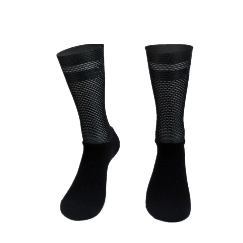 Neue Pro Team Aero Socken Anti-Rutsch Silikon Radsocken Herren Fahrrad Sport Laufen Radsocken Calcetines Ciclismo