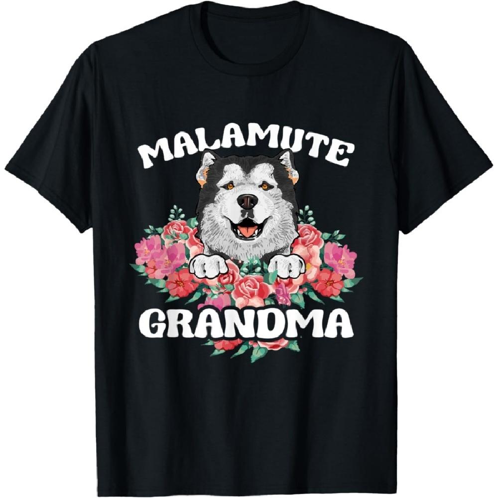 

Alaskan Malamute Grandma Alaskan Malamute Dog Mom T-Shirt for Men Women S