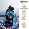 1pc Monkey Printing Lightweight Flannel Blanket, Comfortable and Warm Blanket, for Camping Sofa Bed and Couch Office, Gift