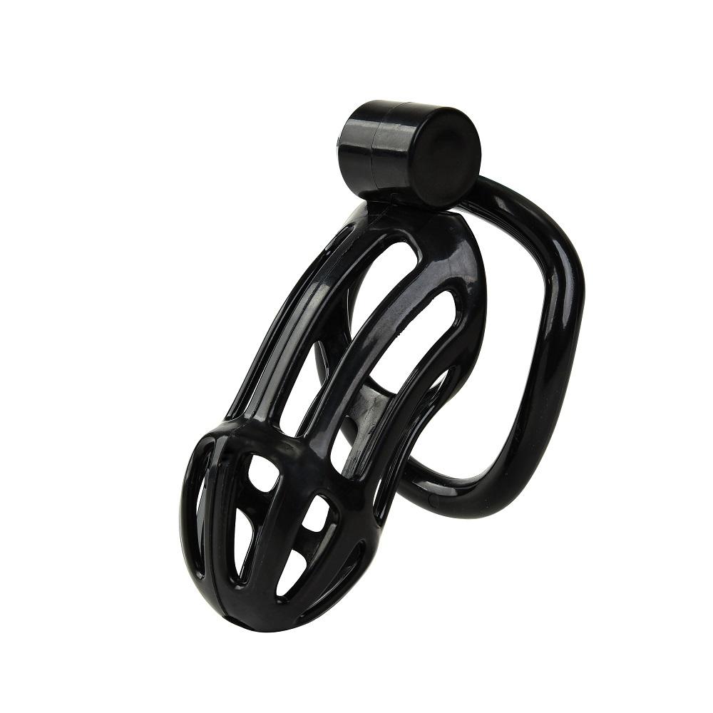 Pink Male Penis Cage with 5 Cock Rings Set Long Penis Bondage Bird Chastity Cage Belt Cock Ring Slave Restraint Man Sex Toy