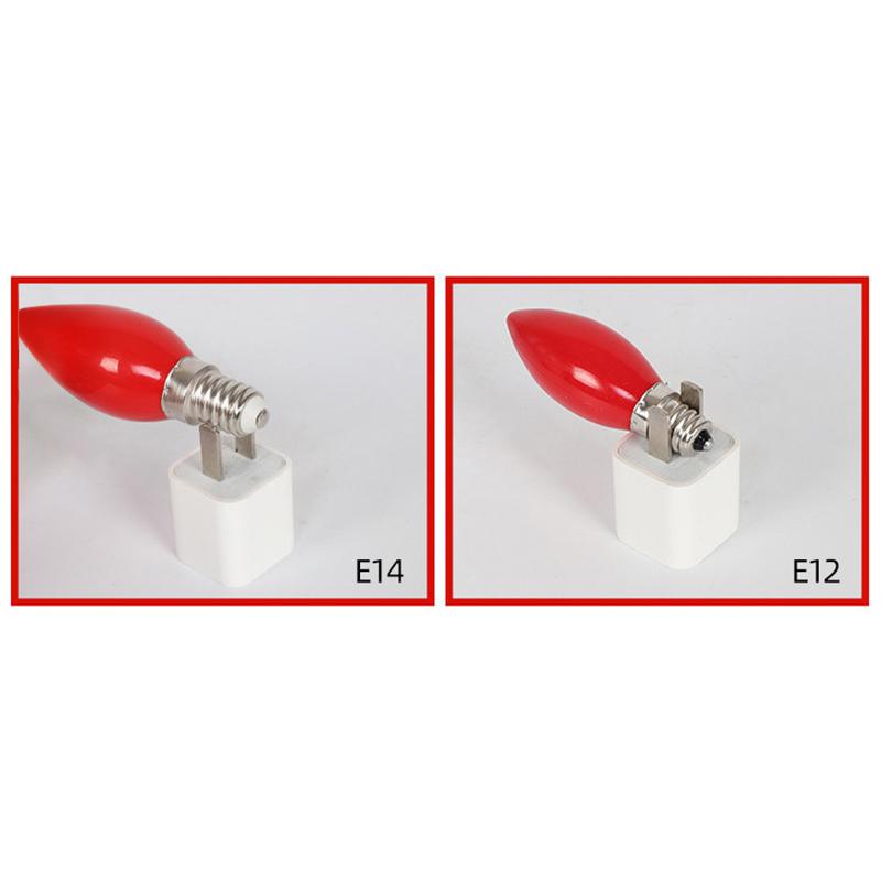 1Pc Led Altar Bulb E12/E14 Red Candle Buddha Lamp Temple Decorative Lamp