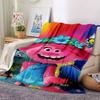 1Pc Pink Hair Adventure Blanket For Couch Bed Plush Cozy Fuzzy Blanket Super Soft Warm Blankets For Fall And Winter 091849