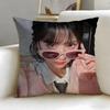 celebrity star Shen Yue Cushion Cover Soft  EasyWash Pillow Case  Versatile for Couch Bed Travel and Office