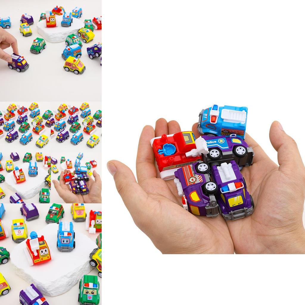 Childrens Cartoon Mini Plastic Engineering Vehicle Toy For Gift