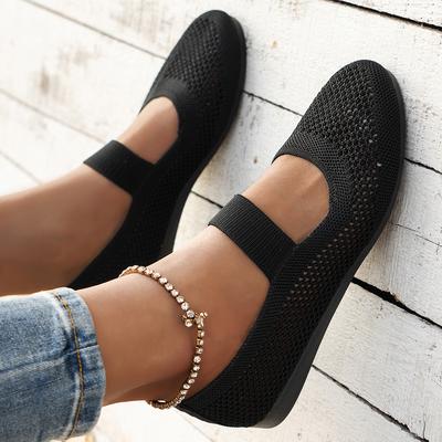Fashion Women Round Toe Flats Shoes Slip On Ballet Shoes Casual Breathable Sneakers Women Comfortable Outdoor Loafers Zapatos De Mujer
