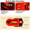 5 Ton Electric Hydraulic Car Jack Kit, Portable with LED Light, Compatible with Car, SUV, Truck, Lifting Range 6-17.7 Inches (Re