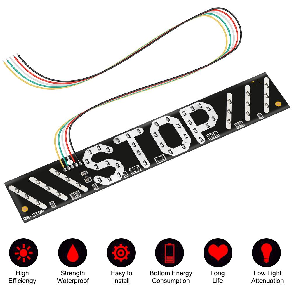 Waterproof Turning Left/right For Motorcycle Tail Light LED Flashing Brake Light Motorcycle Turn Signals License Plate Light