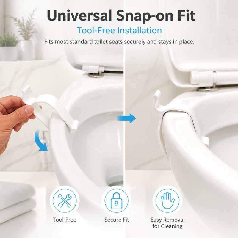 1/2 Pezzi Stabilizzatore Sedile WC, Fissa Coperchio WC Instabile e Allentato, Allineamento Facile Previene Spostamenti e Scivolamenti