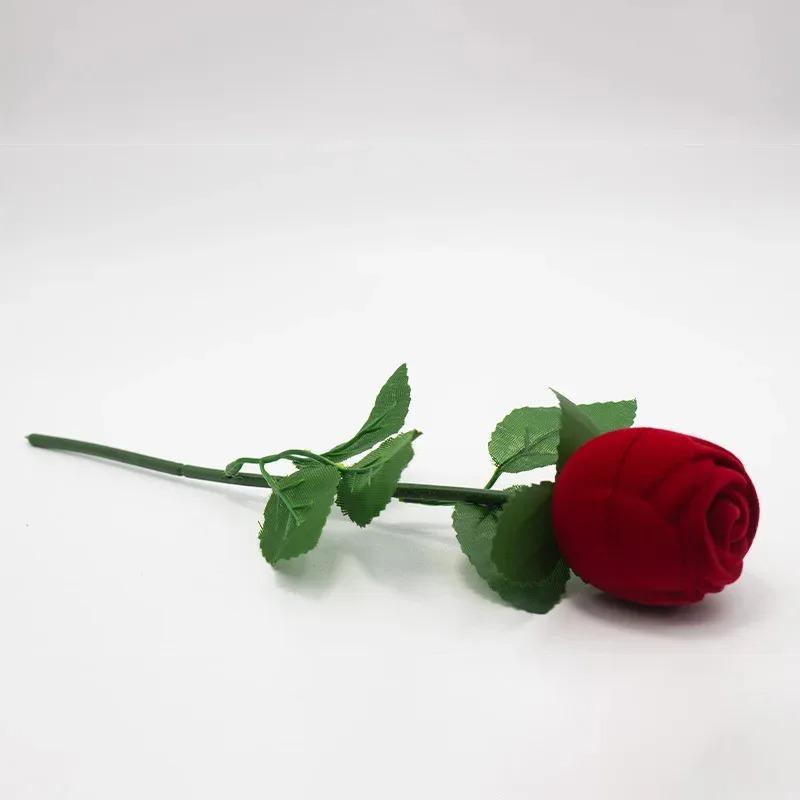 

1pc-Simulated Rose Ring Box, Rose Bouquet Engagement Festival Gift Valentine s Day Jewelry Ring Box