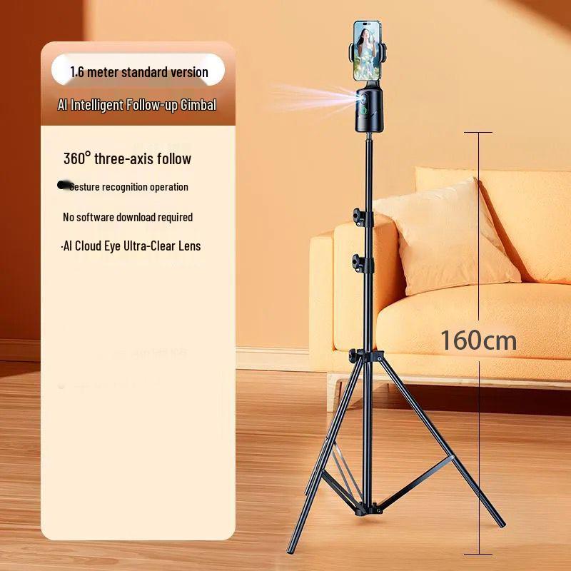 360° Auto-Rotating Selfie Stick & Face Tracking Gimbal for Live Streaming