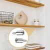 20pcs One Piece Self Tapping Screw Laminated Board Holder Cabinet Body Fixed Support Partition Board Particle Holder Nail Cabinet Glass