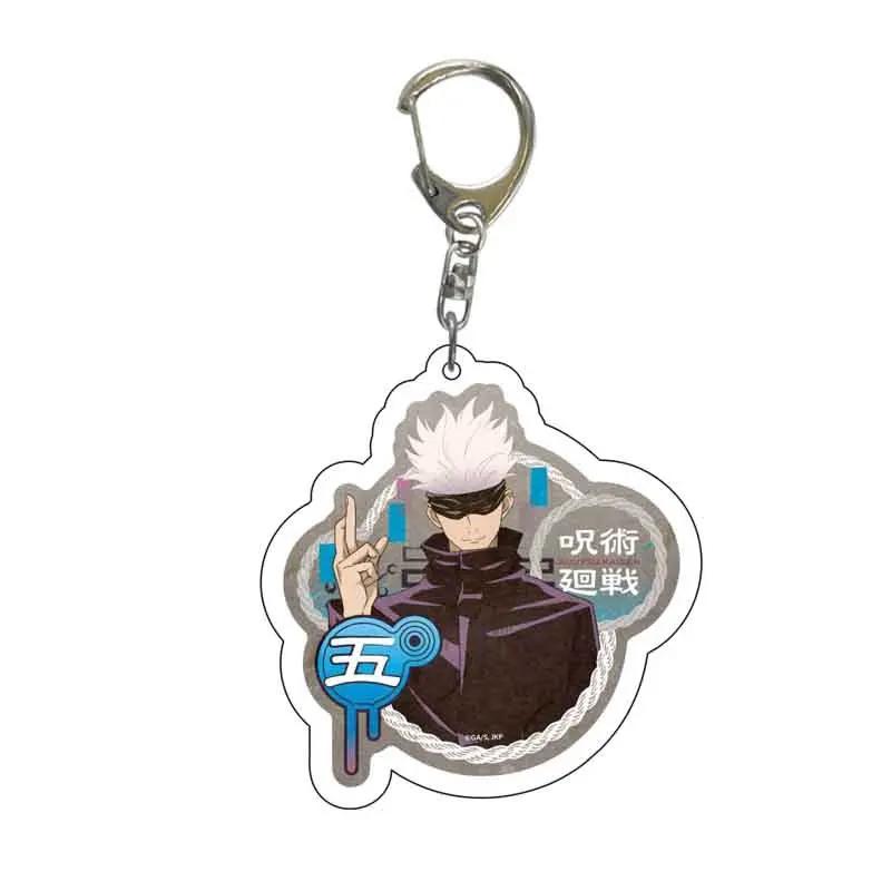 Jujutsu Kaisen Anime Schlüsselanhänger Itadori Yuji Gojo Satoru Cartoon Acryl Taschenanhänger Schlüsselanhänger Anhänger Cos Zubehör