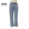 Wide Leg Jeans for Women High Waist Stretchy Denim Pants with Pockets Casual Straight Leg Jean Trousers