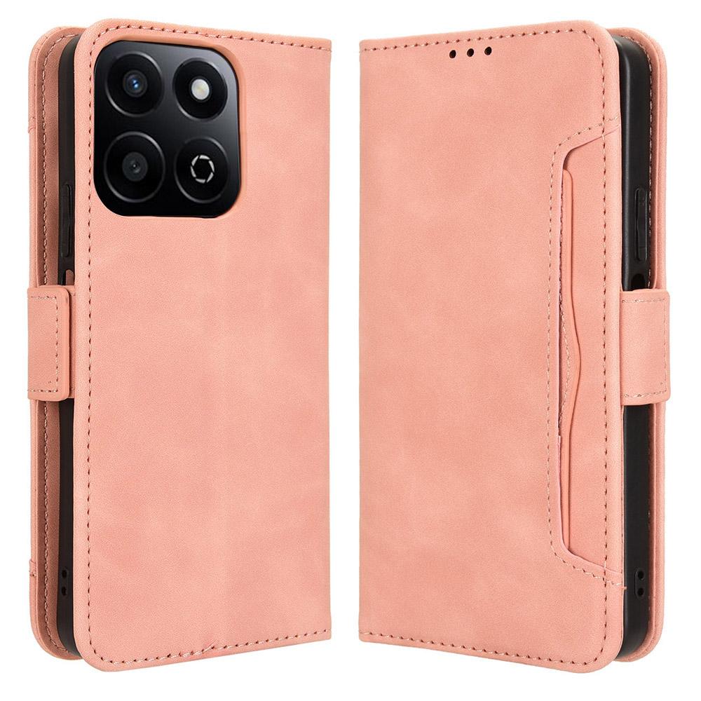 For Honor X7c 4G/200 Smart 5G/Play 60 Plus 5G/Play 9T Stand Case Multiple Card Slots Leather Wallet Phone Cover