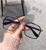 Fashion Men Myopia Glasses Anti Blue Light Metal Double Beam Nearsighted Eyewear Finished Student Myopic EyeGlasses 0-600