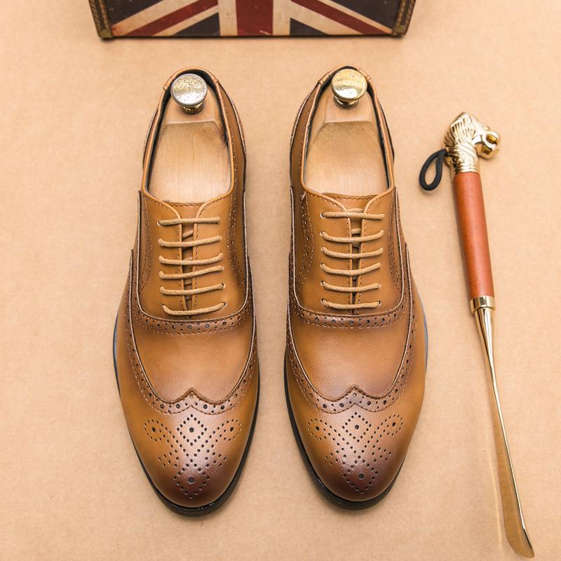 Chaussures Homme En Cuir Véritable – Décontractées, Confort, Antidérapantes – Pour Bureau Ou Loisirs