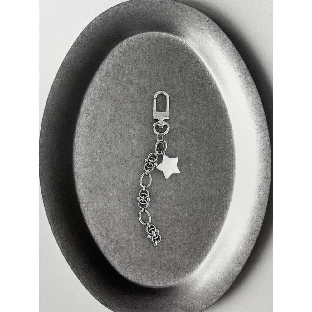 PinOf White star keyring