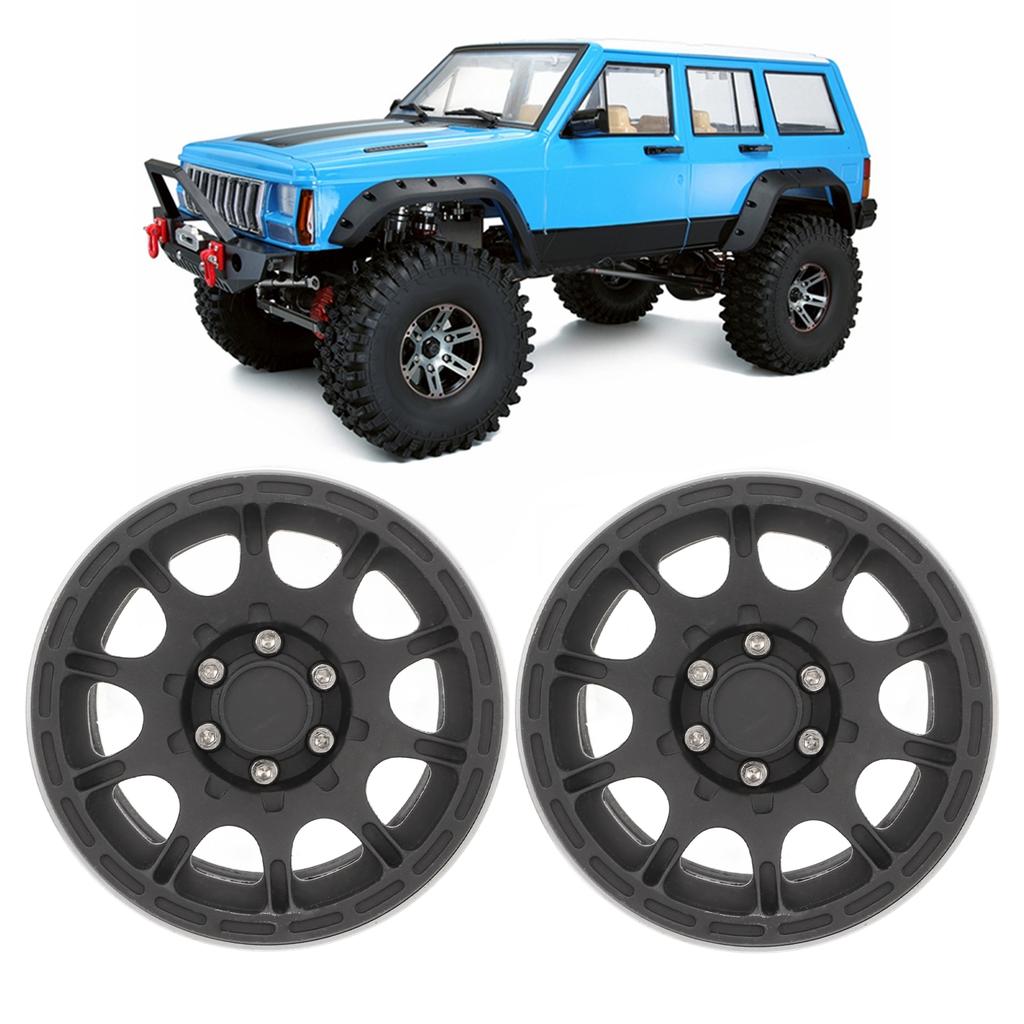 2Pcs 1.9 Inch Wheel Hub Aluminum Alloy Beadlock Wheels Hubs for Scx10 RC Car