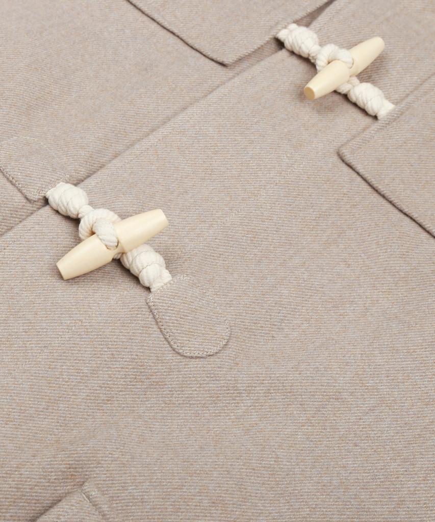 Trillion Unisex Balmacaan Duffle Kort Rock (Beige)