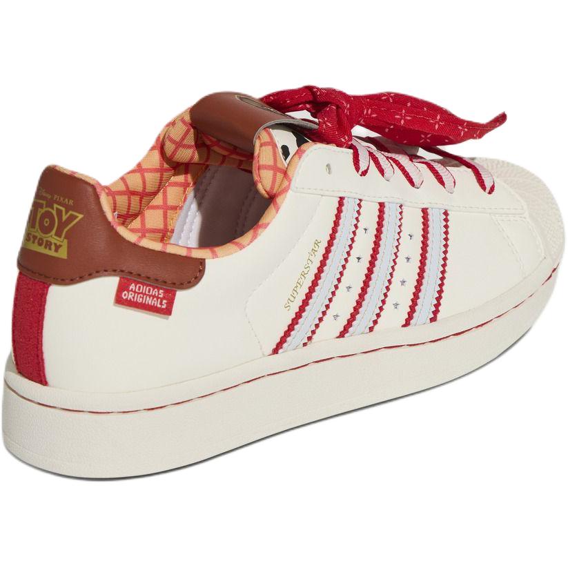 Adidas Disney X Originals Superstar 2 Vielseitig Bequem Rutschfest Niedrig geschnitten Kinder Sneaker Kinder Sneaker Off-White Rot KK4472