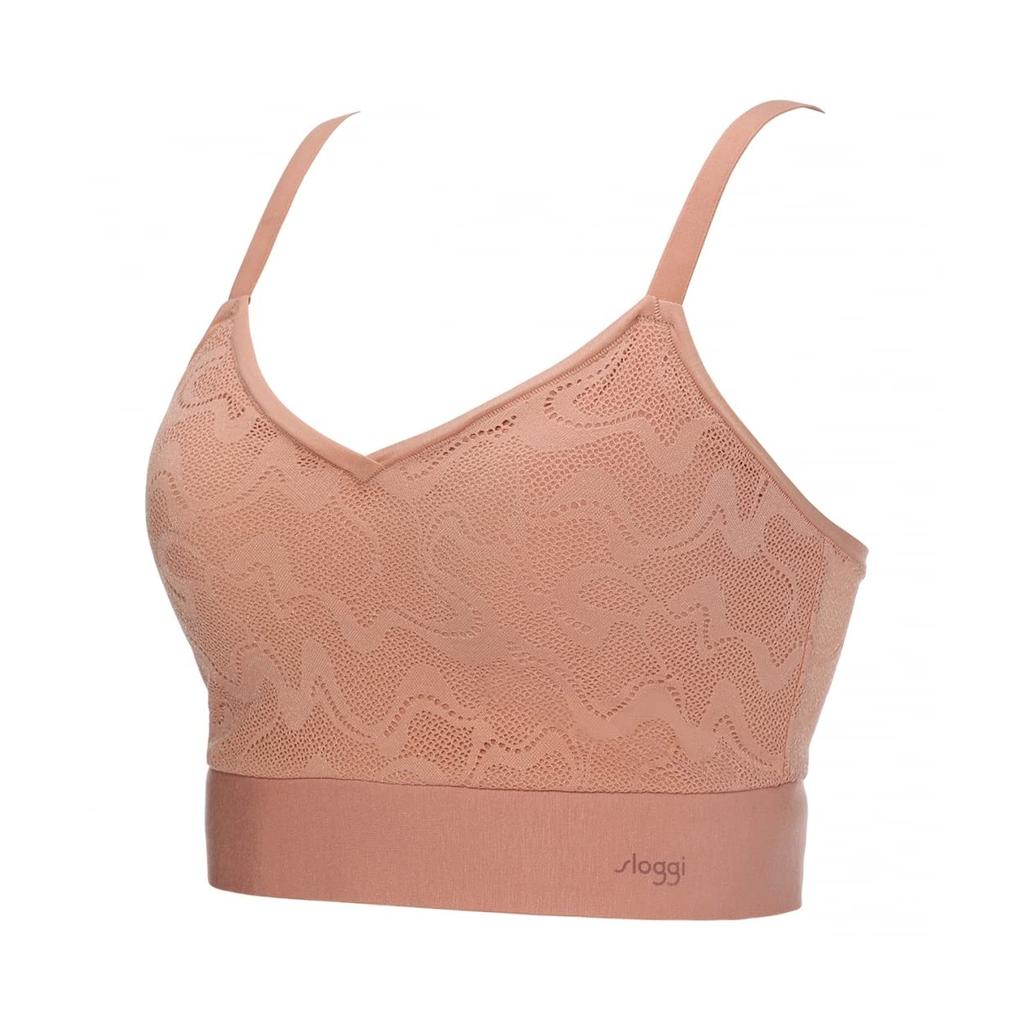 Triumph Sloggi Go Lace Half Top mit 6802 Größen Rundum-Cups, Groß, (Indischer Sommer), LL-3L