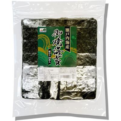 Marusan Nori Imperfect Setouchi Sea Produced Toasted Seaweed Whole Sheets (30 Sheets)