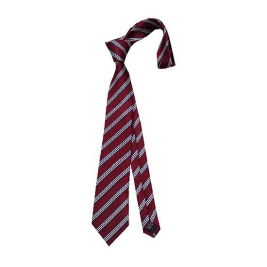 Unisex Tie Striped Print Necktie Retro Style Adjustable красный