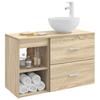 Bathroom Furniture Set 2 Pcs Sonoma Oak Wood Based Material