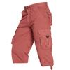 Mens 3/4 Cargo Shorts Summer Casual Cotton Combat Pants Multi Pocket