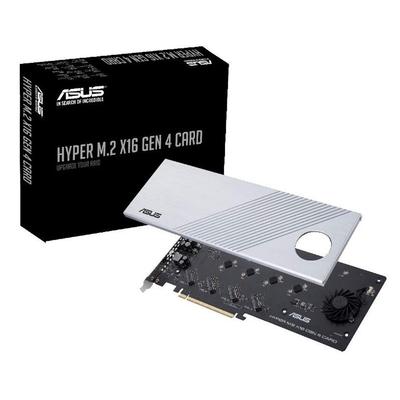 Karta ASUS Hyper M.2 X16 GEN 4: Karta rozszerzeń obsługująca cztery dyski M.2 PCIe 4.0.