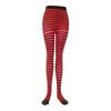Gothic-Punk-Strumpfhose für Damen, gestreift, Regenbogen, lange Strumpfhose, Halloween, Weihnachten, hohe Taille, Cosplay-Strumpf, elastische, dünne Legging