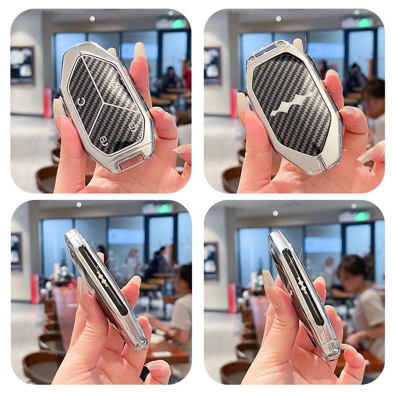 BYD Fangchengbao 5 Key Case: Premium Metal Shell for Baowo 5, Baowu, Baoba 8 & 3, Titanium 3