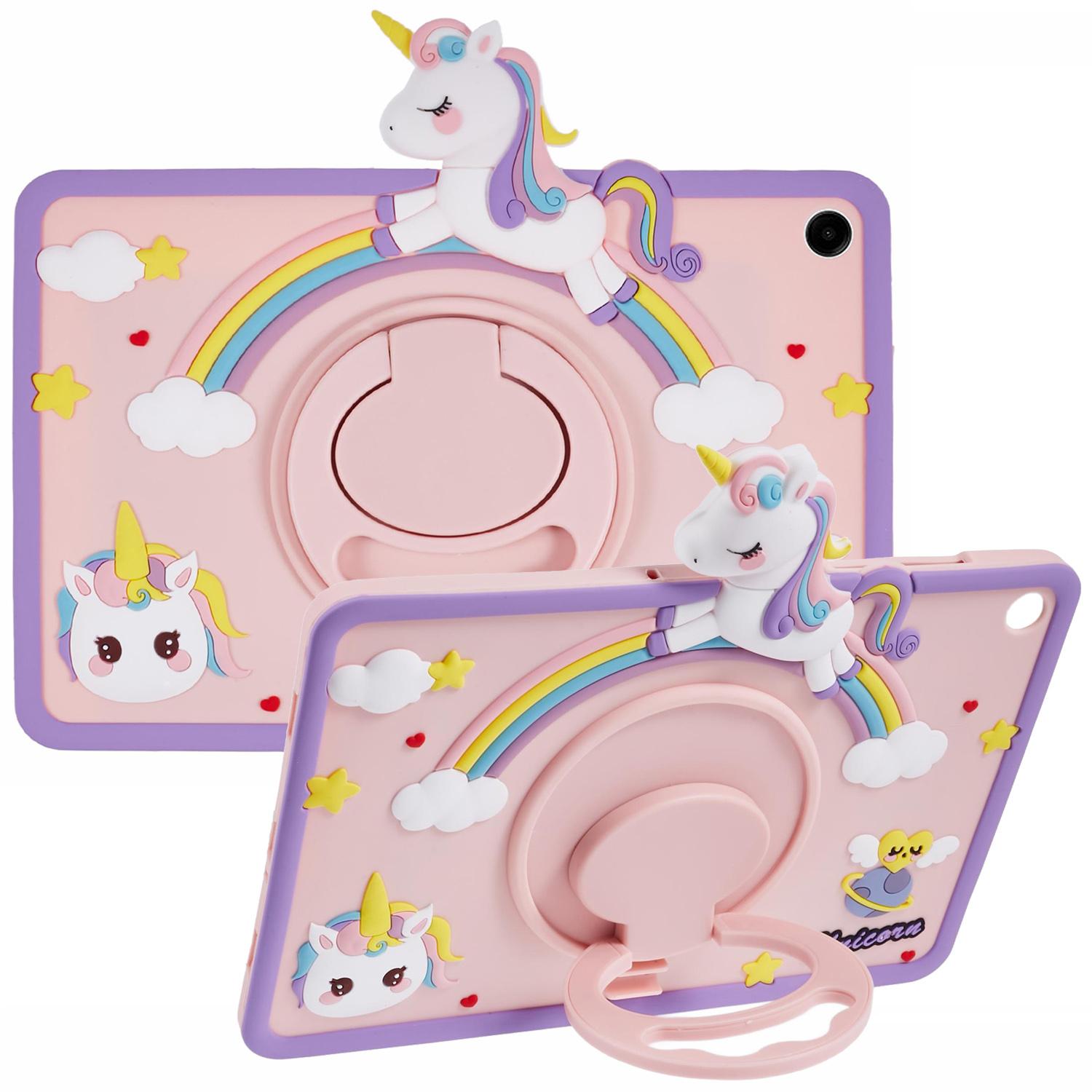 

Для Samsung Galaxy Tab A9+ силиконовый чехол-подставка с милой лошадкой A