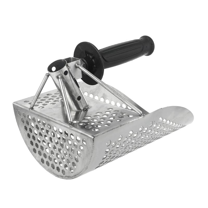 Plaj Kum Kepçesi Kürek Metal Dedektörü Kum Kepçeleri Hazine Tespit Metal Dedektörü Avcılık Paslanmaz Çelik Alet Altıgen