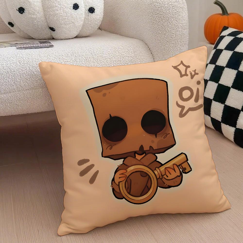 Thriller GAME LLittle Nightmares Cushion Cover Throw Pillow Cover Hidden Button Durable Polyester Chair Cushion