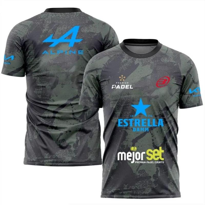 2025 Summer New Men's Round Neck Light Tennis T-shirt Short Sleeve Top Comfortable Sports Badminton Clothing Fashion T-shirt
