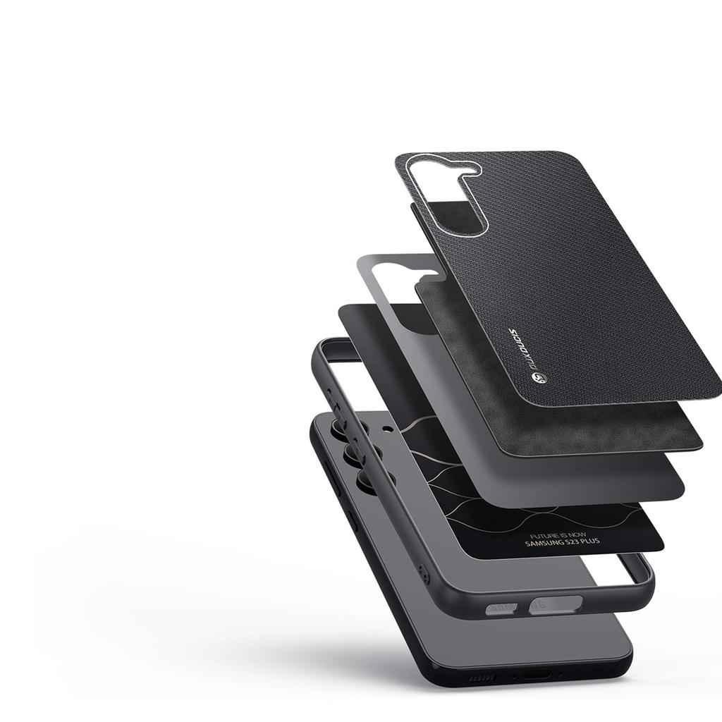 Dux Ducis Fino Etui Samsung Galaxy S23+ Pokrowiec Z Silikonową Ramką Czarne