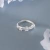 Sweet Double Layer Flower Rings For Women Girl Korean Fashion New Year Jewelry Gift Party Wedding anillos mujer