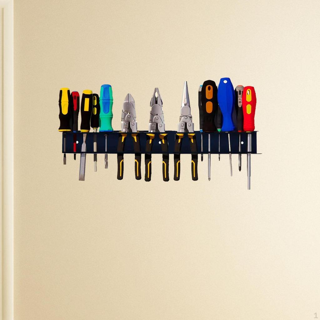Screwdriver Organizer Hand Tool Stand Heavy Duty Accessory Wear Resistant Metal Storage Rack
