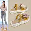 Fashion High Heels Platform Sandals 35-40 Flower Women Slippers Luxury Summer 2025 New Dress Outdoor Fashion Chunky Zapatillas De Mujer