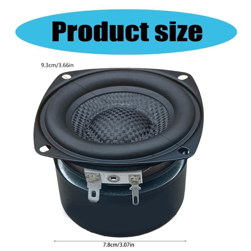 3" Square Woofers Subwoofer Hifi Speakers, Low End Response, 4Ohm 25Watt, Fiberglasses Crafted