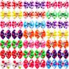 20/30pcs Dog Grooming Bows Mix Plaid Dot Cat Dog Hair Bows Dog Hair Rubber Bands Small Dog Grooming Accessories Pet Supplier