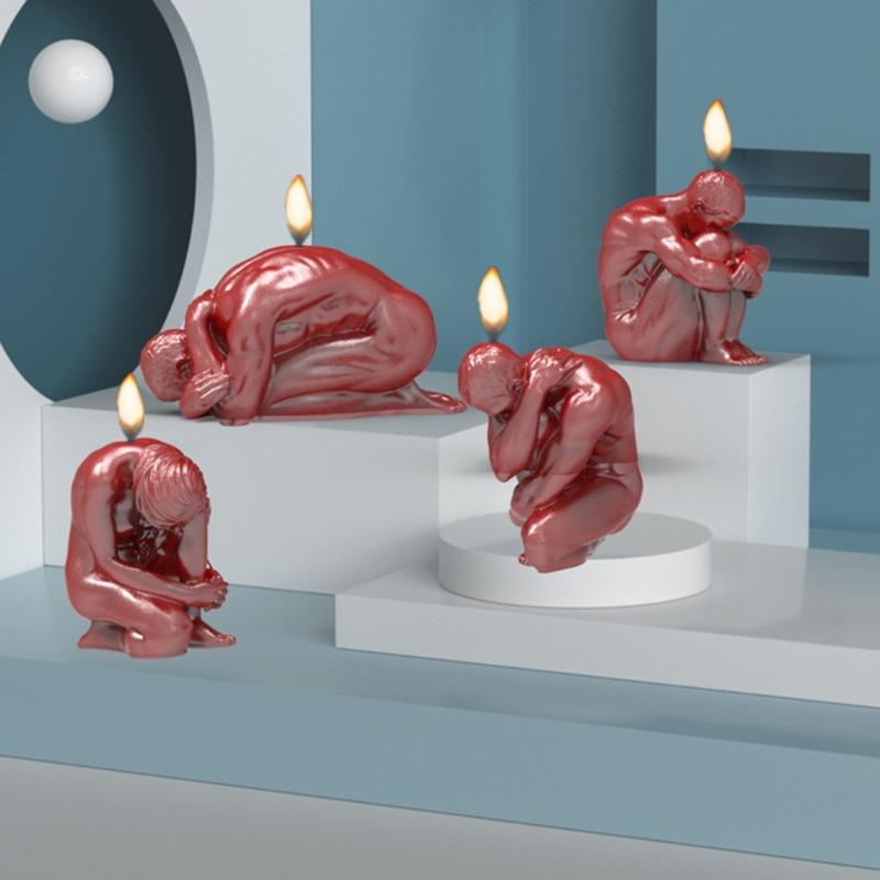 3D-Körperform Kerzenform Silikonform Große Fondantform für Schokolade Handgemachte Kerze Seife Porträt Gipsform Herstellen