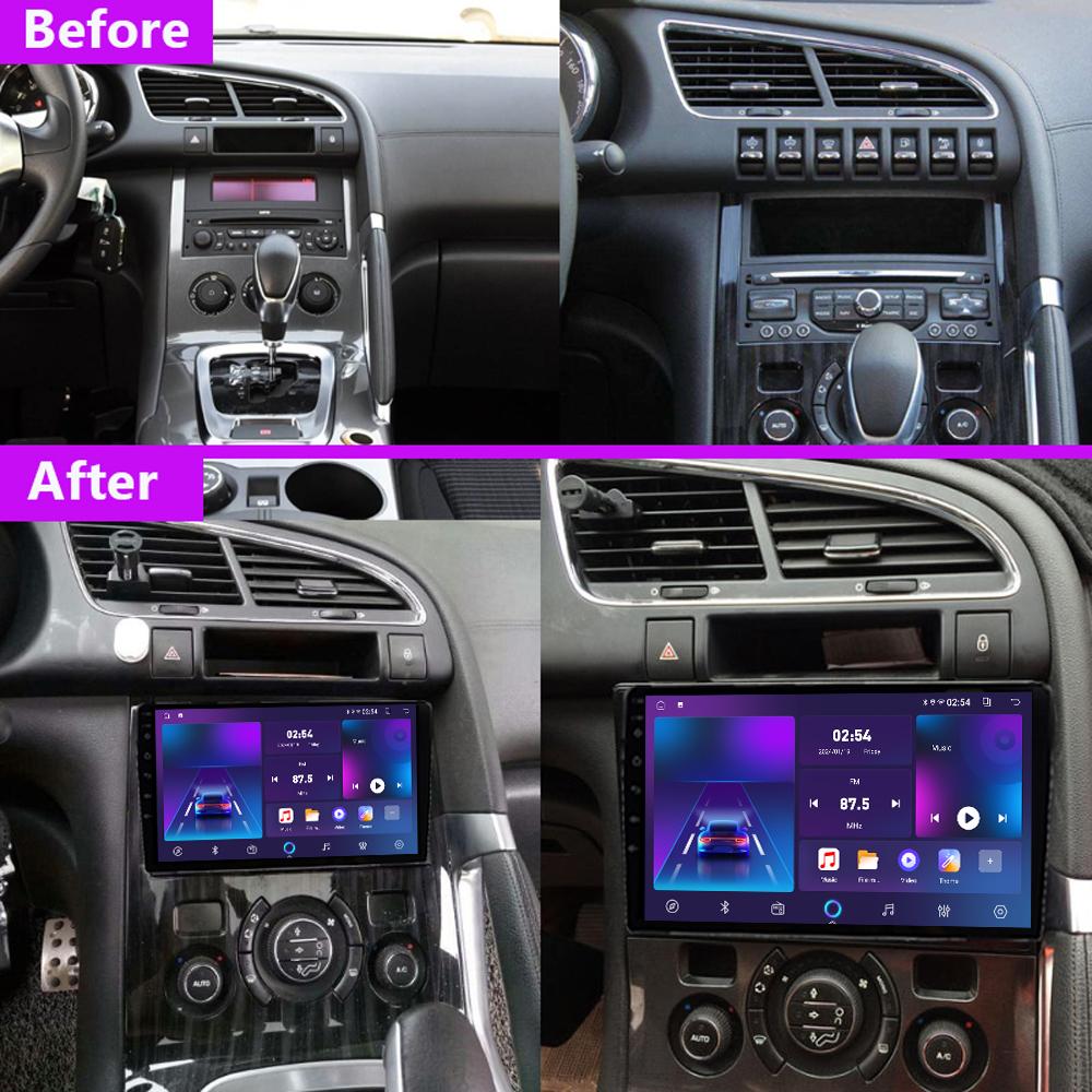 Android Car-Play Car Radio For Peugeot 3008 2009-2015 Multimedia Player Head Unit Stereo GPS Navigation BT WIFI,2+64GB